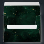 Dark Emerald Green Magical Gold Black Envelope<br><div class="desc">Dark Emerald Green Magical Gold Black envelope. Matching items available.</div>