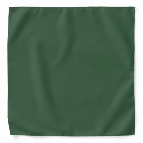 Dark Emerald Green Solid Color Bandana