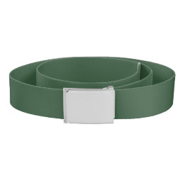 Dark Emerald Green Solid Color Belt