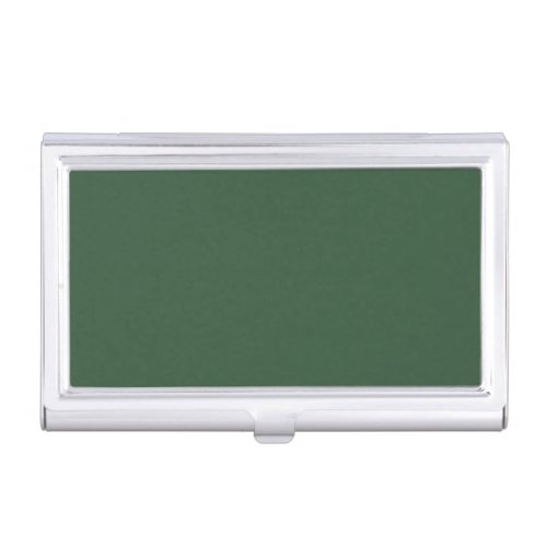 Dark Emerald Green Solid Color Business Card Case