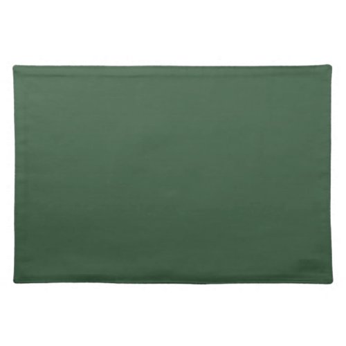 Dark Emerald Green Solid Color Cloth Placemat