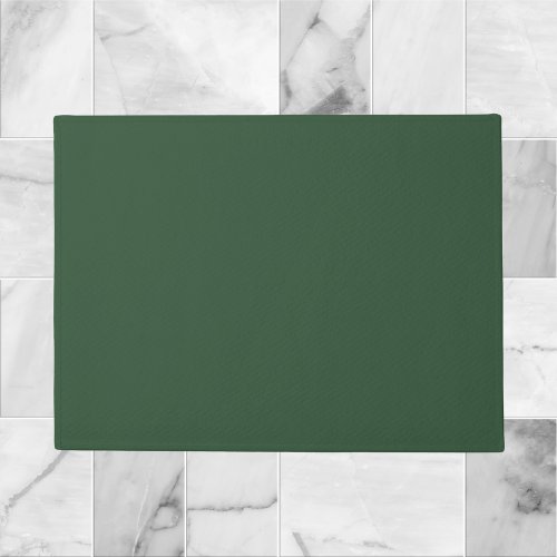 Dark Emerald Green Solid Color Doormat