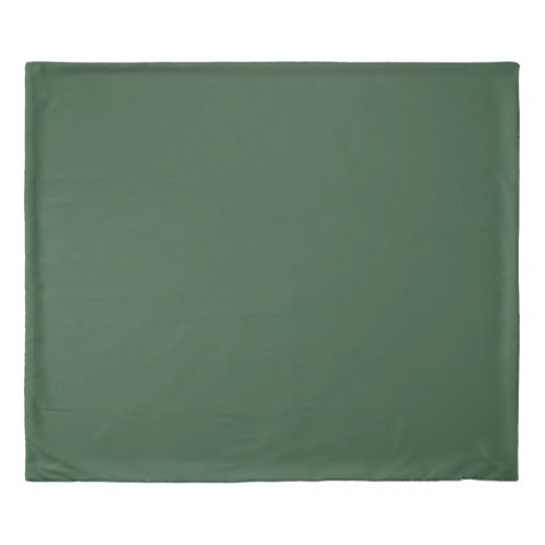 Dark Emerald Green Solid Color Duvet Cover