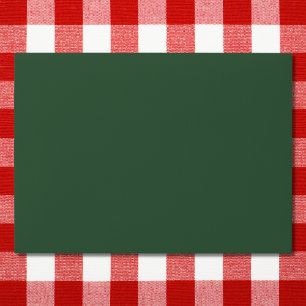 Dark Emerald Green Solid Color Envelope