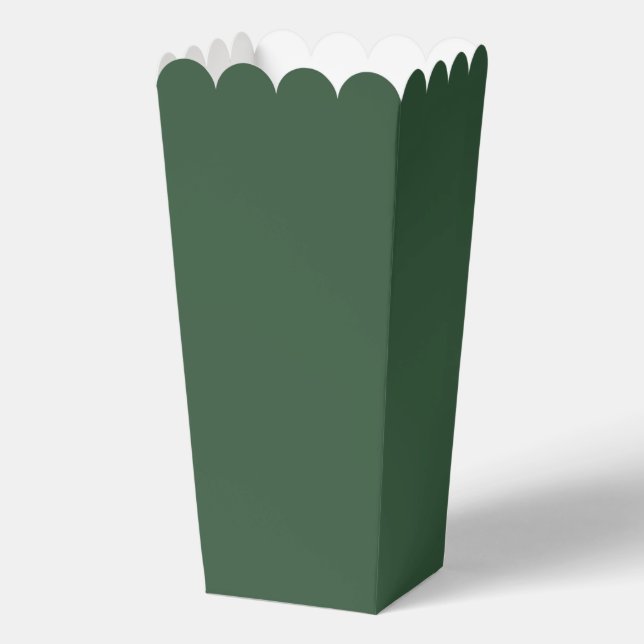 Dark Emerald Green Solid Color Favor Boxes (Front)