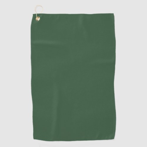 Dark Emerald Green Solid Color Golf Towel