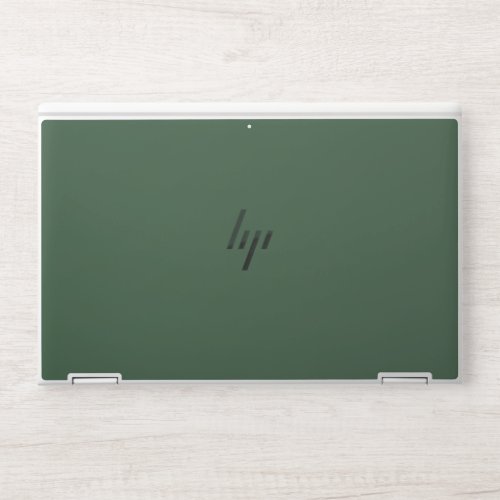 Dark Emerald Green Solid Color HP Laptop Skin