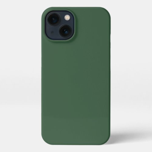 Dark Emerald Green Solid Color iPhone 13 Case