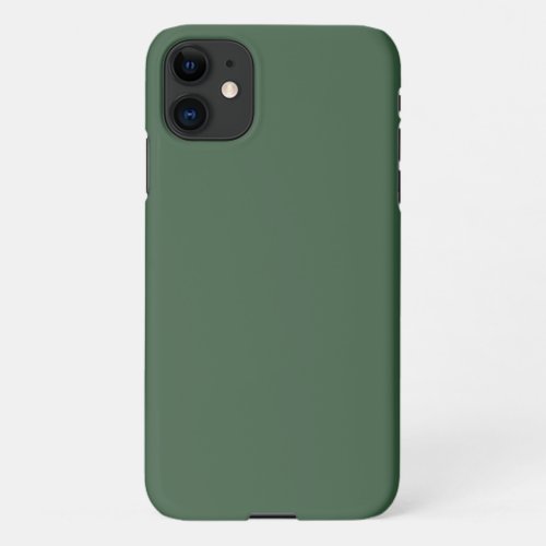 Dark Emerald Green Solid Color iPhone 11 Case