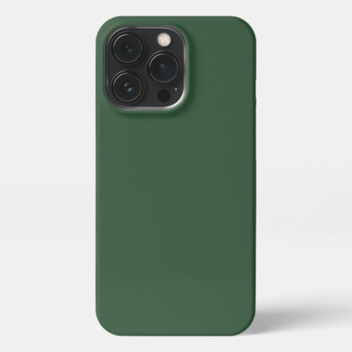 Dark Emerald Green Solid Color iPhone 13 Pro Case