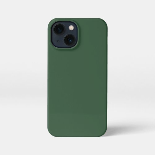 Dark Emerald Green Solid Color iPhone 13 Mini Case