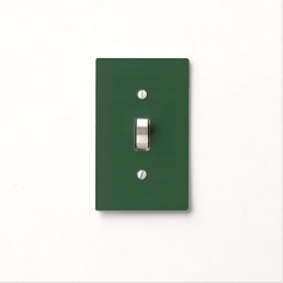 Dark Emerald Green Solid Color Light Switch Cover