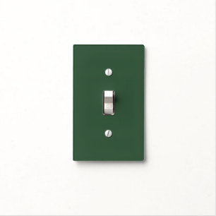 Dark Emerald Green Solid Color Light Switch Cover