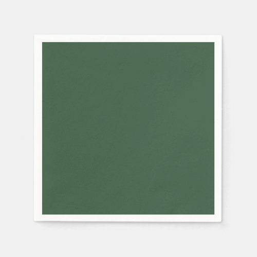 Dark Emerald Green Solid Color Napkins