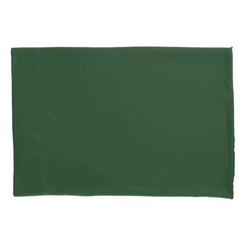 Dark Emerald Green Solid Color Pillow Case