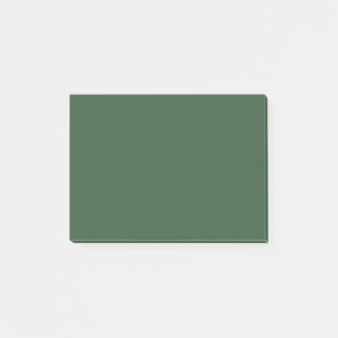 Dark Emerald Green Solid Color Post-it Notes