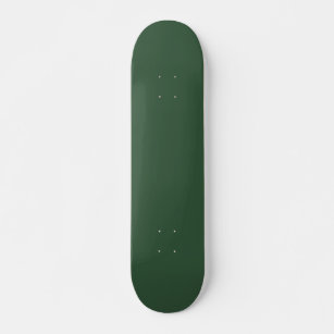 Dark Emerald Green Solid Color Skateboard