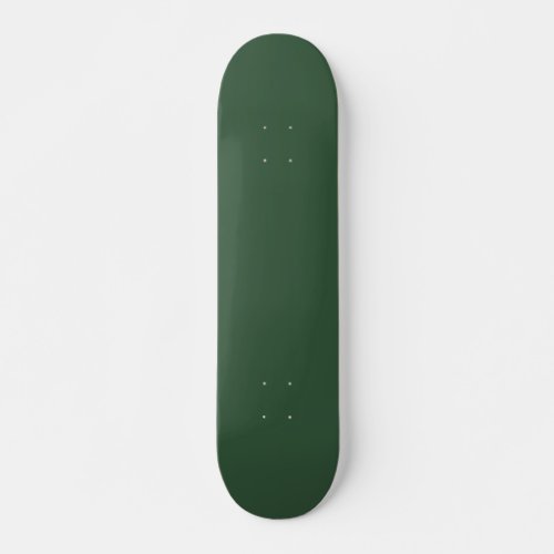 Dark Emerald Green Solid Color Skateboard