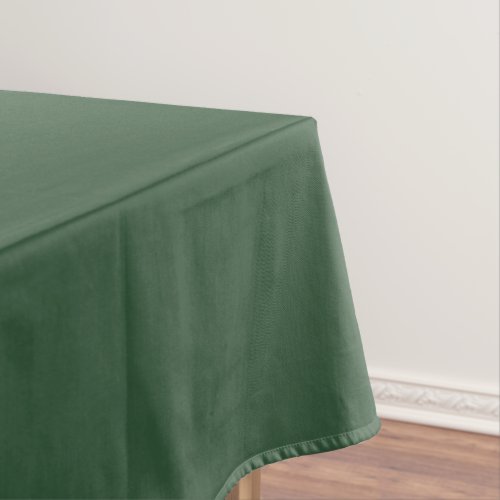 Dark Emerald Green Solid Color Tablecloth