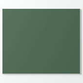 Dark Emerald Green Solid Color Wrapping Paper (Flat)