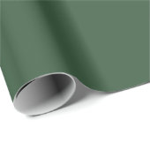 Dark Emerald Green Solid Color Wrapping Paper (Roll Corner)