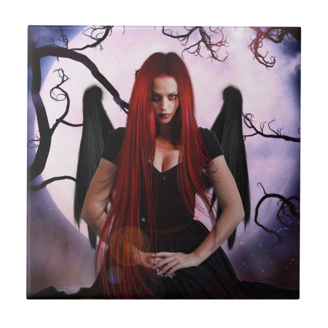 Dark Enchantress Ceramic Tile (Front)