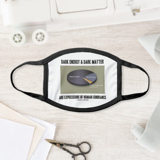 Dark Energy Dark Matter Expressions Ignorance Face Mask (Insitu)