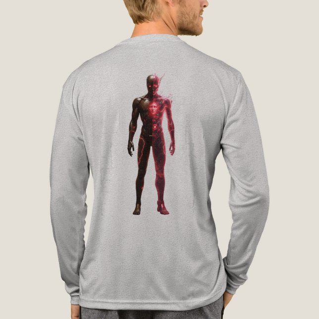 Dark Energy Speedster Back Graphic Long Sleeve Tee (Back)