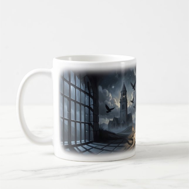 Dark Escape and Sacred Silence Mug (Left)