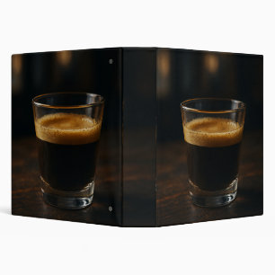 Dark Espresso Elegance Coffee-Themed Binder