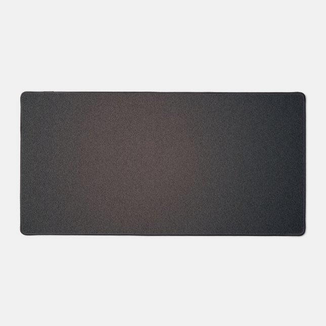 Dark Espresso Grainy Texture Minimalist Desk Mat (Front)