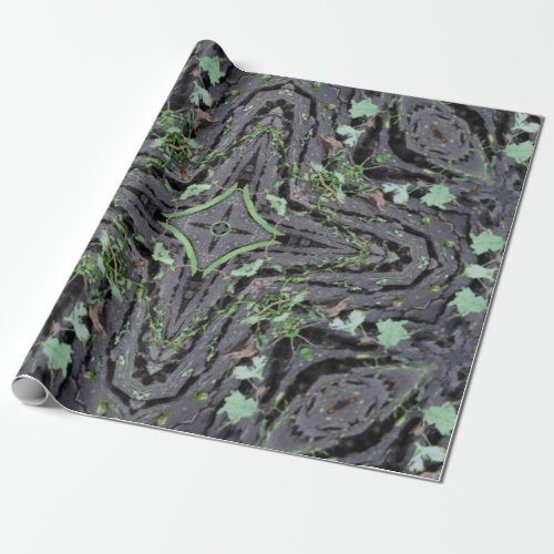 Dark Ethnic Pattern Wrapping Paper