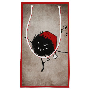 Dark Evil Christmas Bug Small Gift Bag