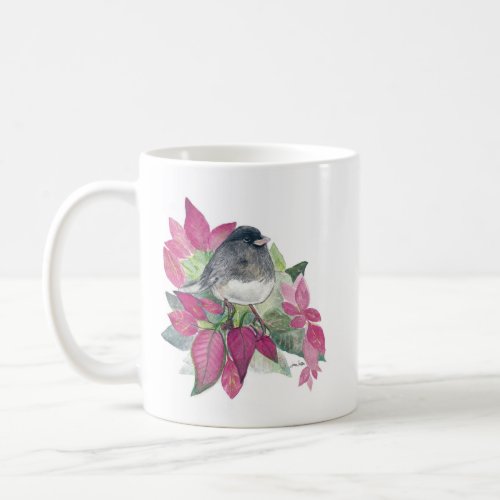 Dark Eyed Junco Bird Watercolor Art Coffee Mug