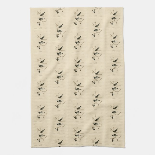 Dark-eyed Junco - from Audubon's Birds of America Kitchen Towel (Vertical)