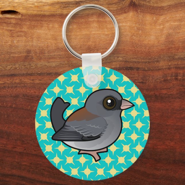 Dark-eyed Junco (gray-headed) Keychain (Back)