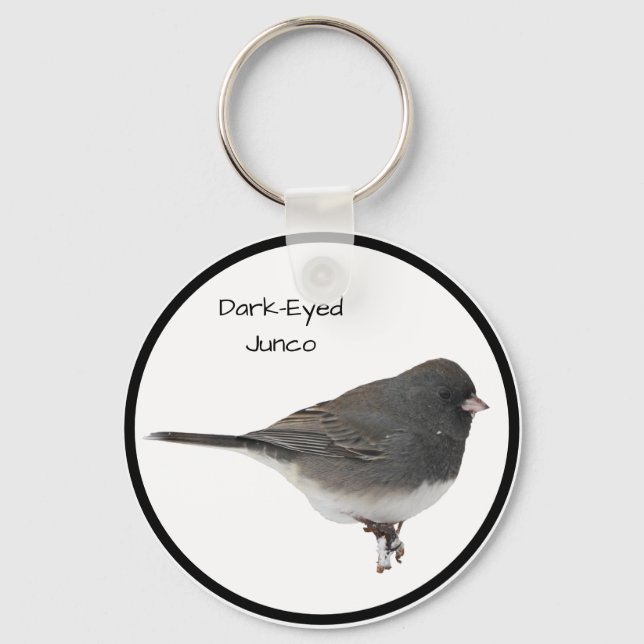 Dark-Eyed Junco Keychain (Front)