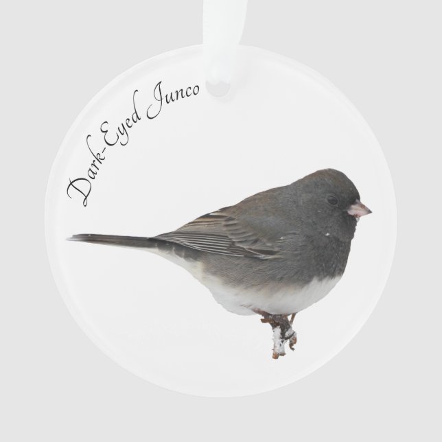 Dark-Eyed Junco Ornament (Front)