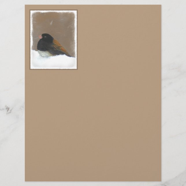 Dark-Eyed Junco Painting - Original Bird Art (Front)