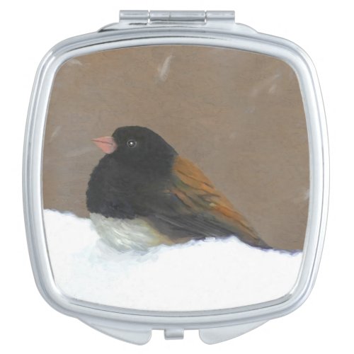 Dark_Eyed Junco Painting _ Original Bird Art Compact Mirror