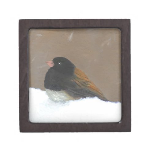Dark_Eyed Junco Painting _ Original Bird Art Gift Box