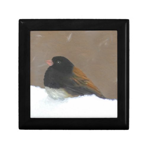Dark_Eyed Junco Painting _ Original Bird Art Gift Box