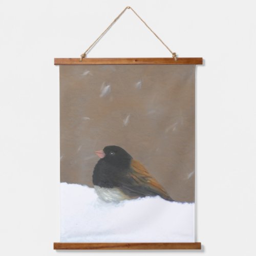 Dark_Eyed Junco Painting _ Original Bird Art Hanging Tapestry