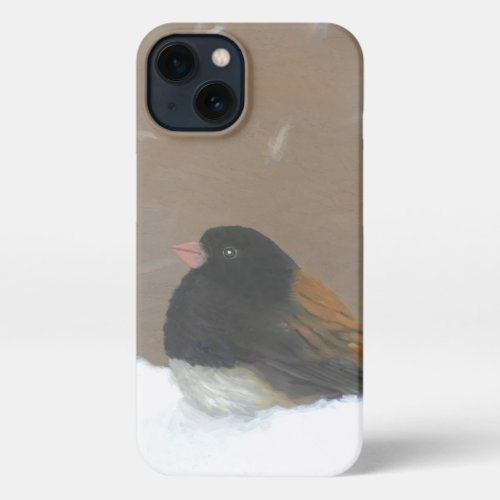 Dark_Eyed Junco Painting _ Original Bird Art iPhone 13 Case
