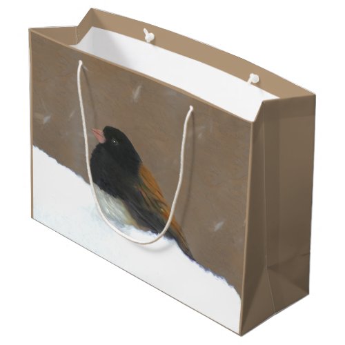 Dark_Eyed Junco Painting _ Original Bird Art Large Gift Bag