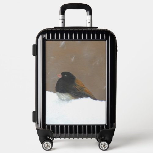Dark_Eyed Junco Painting _ Original Bird Art Luggage