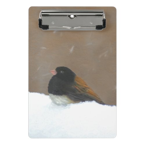 Dark_Eyed Junco Painting _ Original Bird Art Mini Clipboard