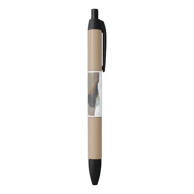 Dark-Eyed Junco Painting - Original Bird Art Pen (Bottom (Vertical))