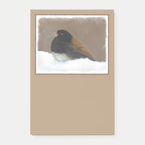 Dark_Eyed Junco Painting _ Original Bird Art Post_it Notes