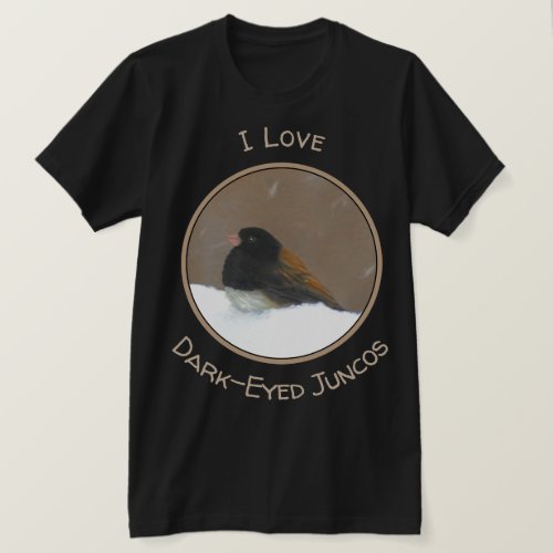 Dark_Eyed Junco Painting _ Original Bird Art T_Shirt